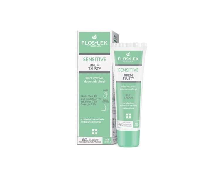 Floslek Sensitive Oily Cream for Sensitive Skin 50ml