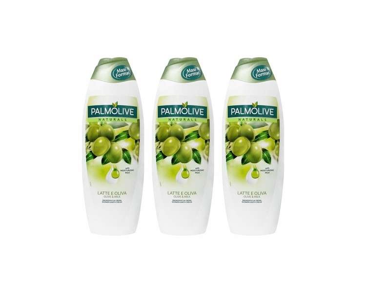 Palmolive Milk & Olive Shower and Bath Cream 650ml - Pack of 3