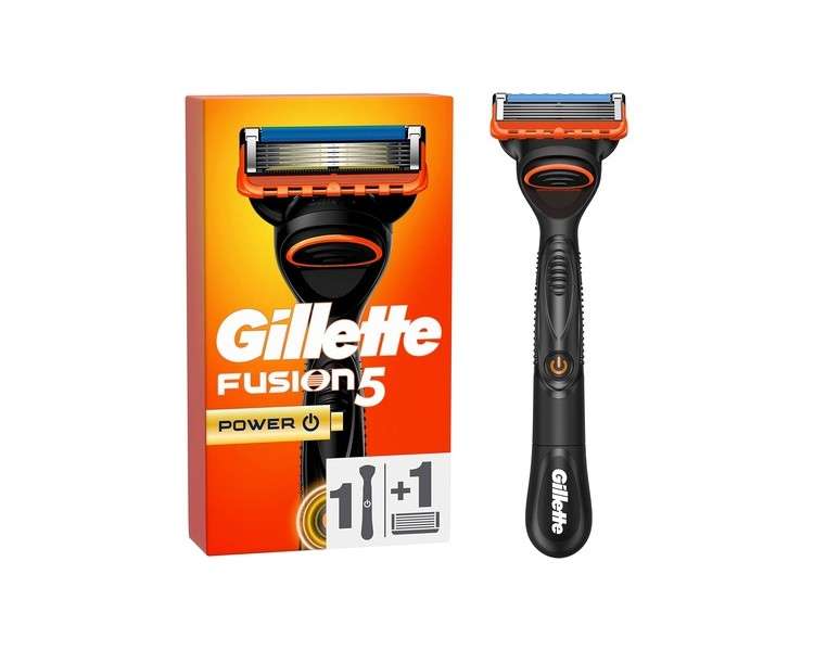 Gillette Fusion 5 Power Men's Wet Razor with 1 5-Blade Razor Blade
