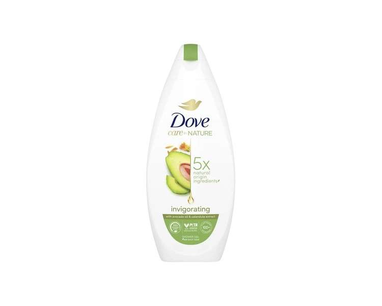 Dove Care By Nature Invigorating Shower Gel 225ml with Avocado Oil and Calendula Extract