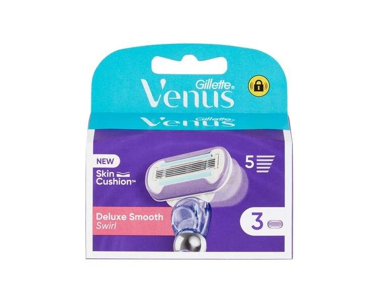 Gillette Venus Deluxe Smooth Swirl Blade Refills for Women 5 Blades