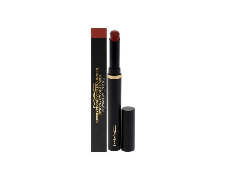 MAC Powder Kiss Velvet Blur Slim Stick Sweet Cinnamon for Women 0.7oz Lipstick