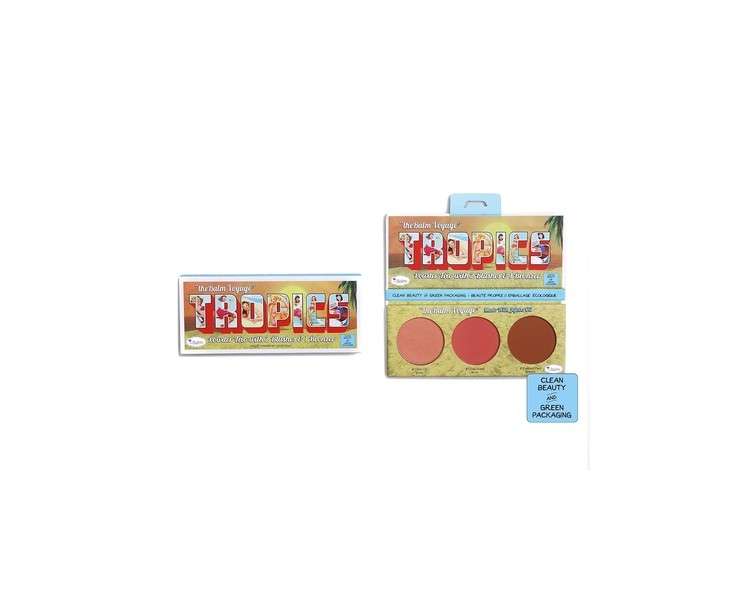 theBalm Voyage Tropics Powder Trio with 2 Blushes and 1 Bronzer