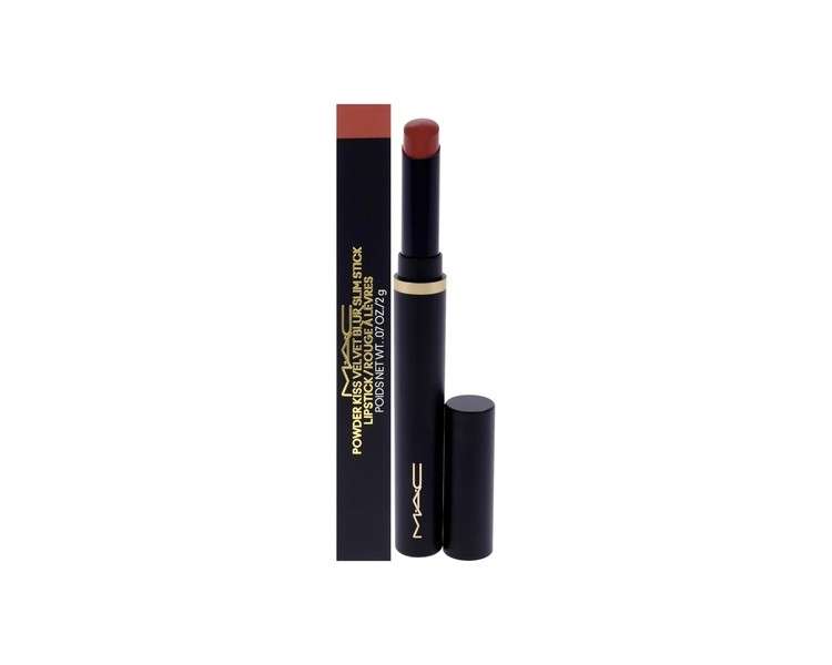 MAC Powder Kiss Velvet Blur Slim Stick 891 Mull It Over for Women 0.07oz Lipstick