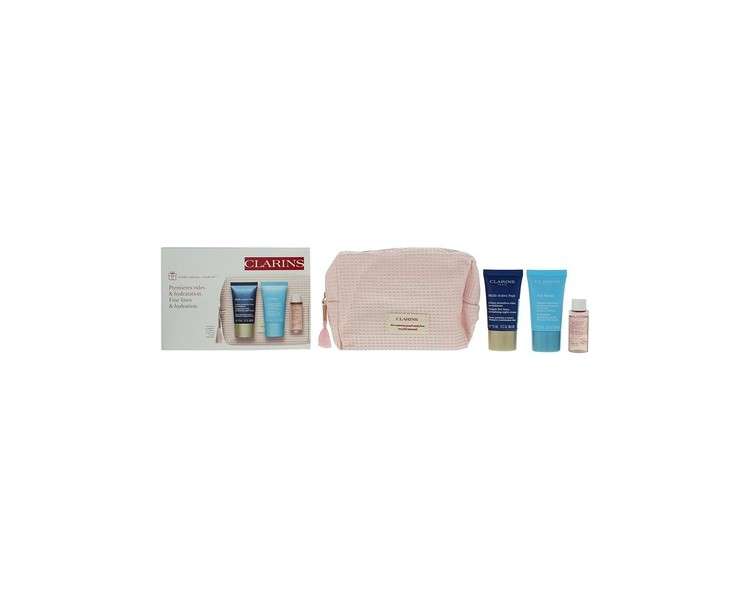 Clarins Skincare 3 Piece Gift Set Cream Mask Night Cream Micella