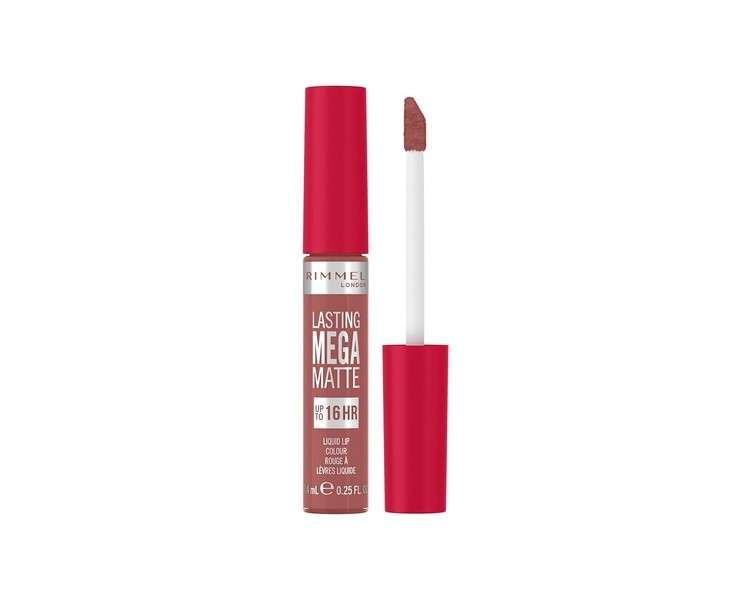 Rimmel London Lasting Mega Matte Liquid Lipstick Long-Lasting Hydrating Vegan Formula 7.4ml 200 Pink Blink