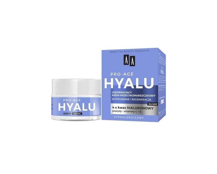 AA Hyalu Pro Age Strengthening Anti-Wrinkle Night Cream 50ml