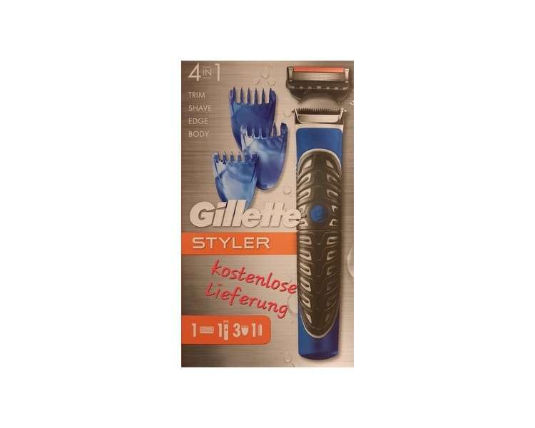 Gillette Styler 4 in 1 for Dry and Wet with Attachments and Blade