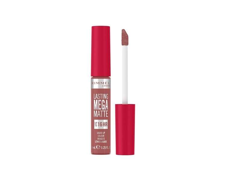 Rimmel London Lasting Mega Matte Liquid Lipstick Long-Lasting Hydrating Vegan Formula 7.4ml 110 Blush