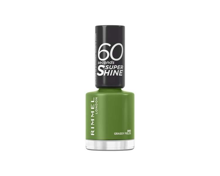 Rimmel 60 Seconds Nail Polish 880 Grassy Fields Nail Colour Collection 60sec Grassy Fields