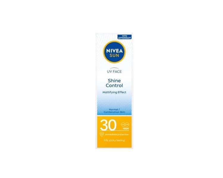 Nivea Sun UV Face Shine Control Mattifying Face Cream SPF30 50ml