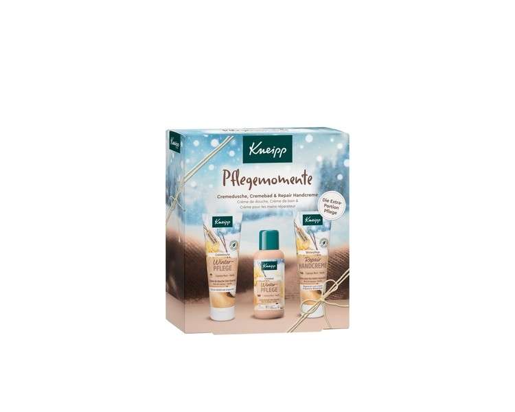 Kneipp Care Moments Gift Set - Selected Winter Care Bestsellers: 1x Cream Bath, 1x Cream Shower and 1x Repair Hand Cream