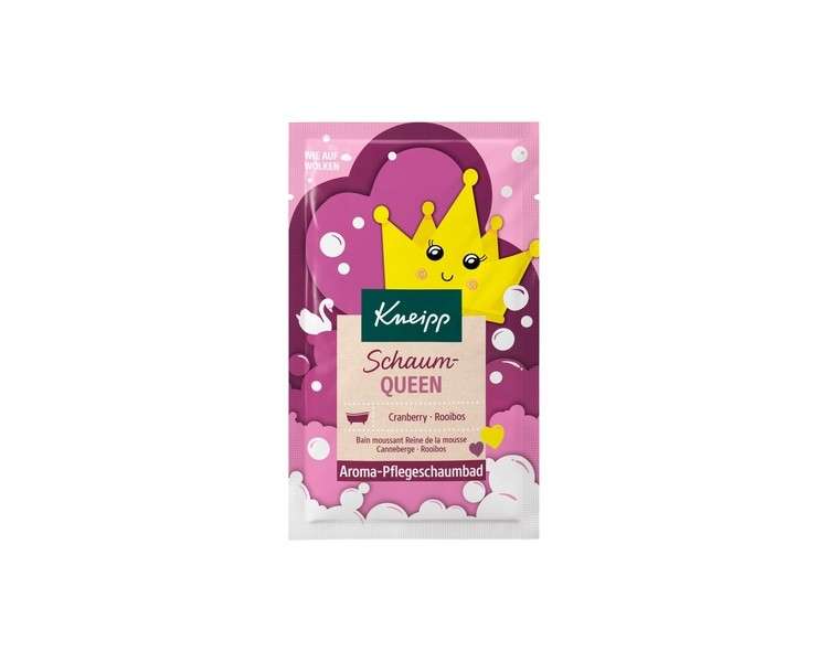 Kneipp Aroma Care Foam Bath Schaumqueen with Naturally Nourishing Cranberry Oil and Rooibos Extract Gentle Skin Care 50ml