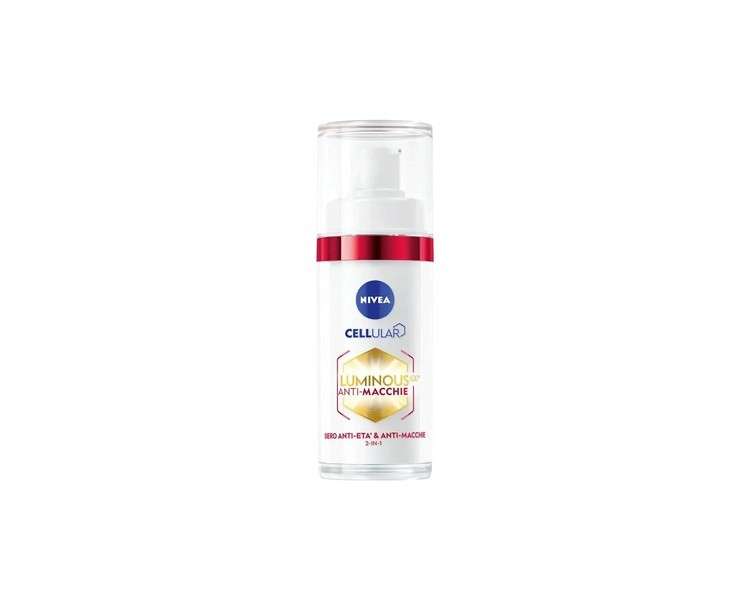 NIVEA Cellular Luminous630 Anti-Aging Serum 30ml - Collagen Booster Hyaluronic Acid Face Serum for Wrinkles and Aging Signs