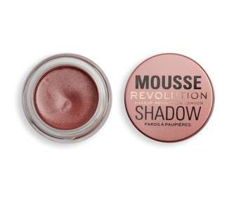 Revolution Beauty London Mousse Shadow Creamy Colour for Cheeks and Eyes Whipped Lightweight Formula Cream-to-Powder Amber Bronze 4g