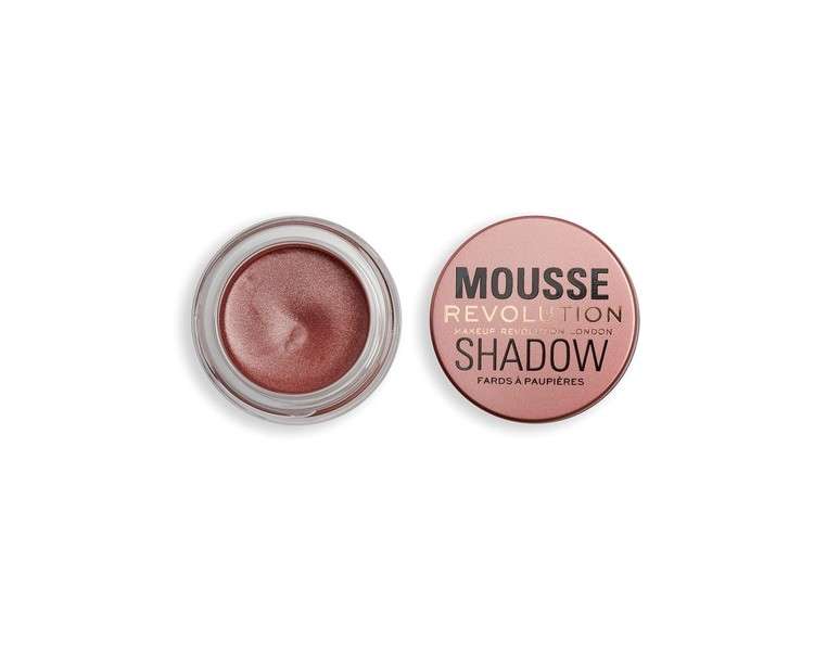 Revolution Beauty London Mousse Shadow Creamy Colour for Cheeks and Eyes Whipped Lightweight Formula Cream-to-Powder Amber Bronze 4g