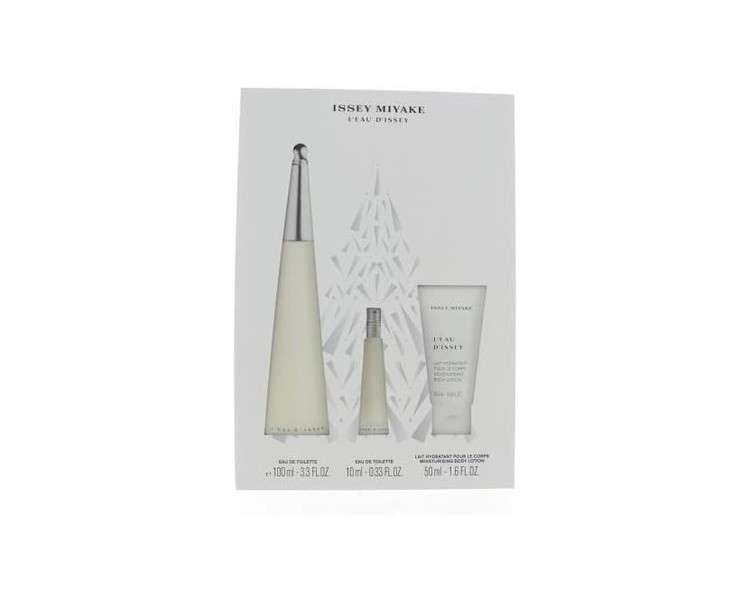 Issey Miyake L'eau D'issey 3 Piece Gift Set: Eau De Toilette 100ml - Body Lotion