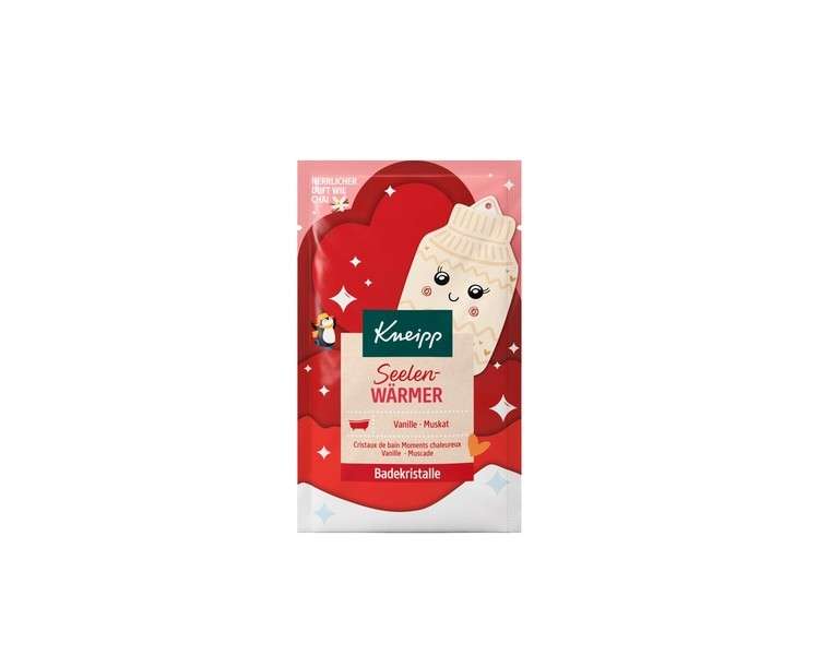 Kneipp Bath Crystals Soul Warmer with Pure Deep Salt and High-Quality Extracts of Vanilla and Nutmeg 60g