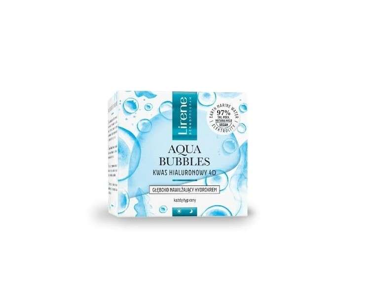 Lirene Aqua Bubbles Hyaluronic Acid 4D Deep Moisturizing Hydrocream 50ml