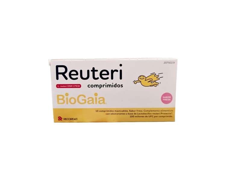 Reuteri Tablets Strawberry Flavor Probiotic 10 Tablets