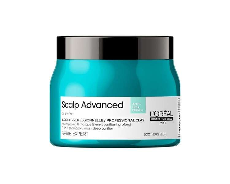 Scalp Advanced Anti-Oiliness 2-in-1 Shampoo & Mask Deep Purifying Clay 500ml