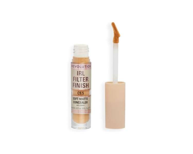 Makeup Revolution IRL Filter Finish Concealer Medium to Full Coverage C9.5 6g