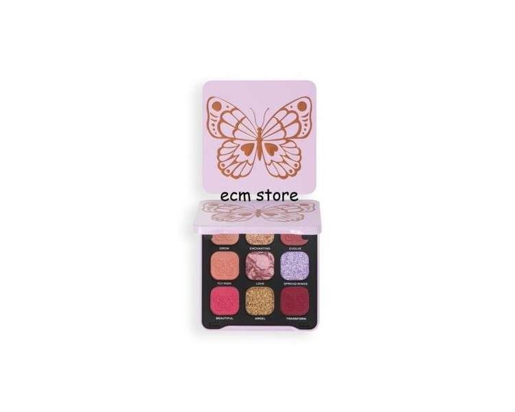 Revolution Butterfly Wonderland 9 Eye Shades Palette with Mirror