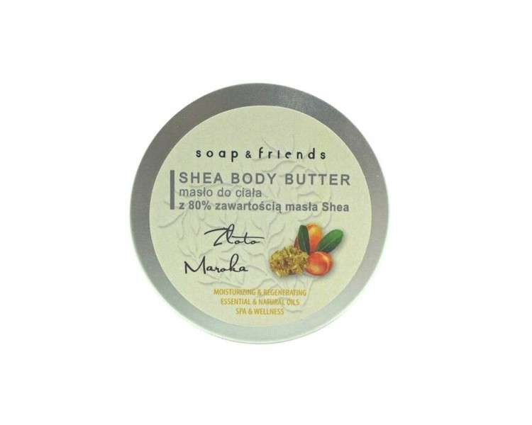 Shea Butter 80% Body Butter Gold of Morocco 200ml Soap&Friends