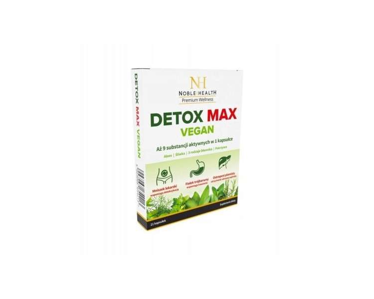 Noble Health Detox Max Vegan 21 Capsules