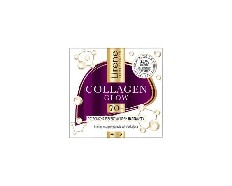 Lirene Collagen Glow Anti Wrinkle Cream 70+ 50ml