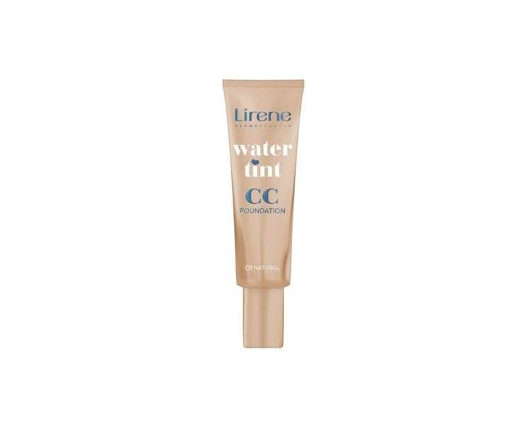 Lirene Water Tint CC Foundation Face Makeup 01 Natural 25ml