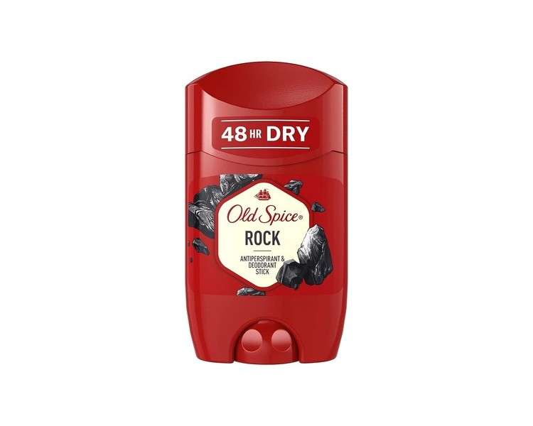 Old Spice Rock Antiperspirant and Deodorant Stick for Men 50ml Amber