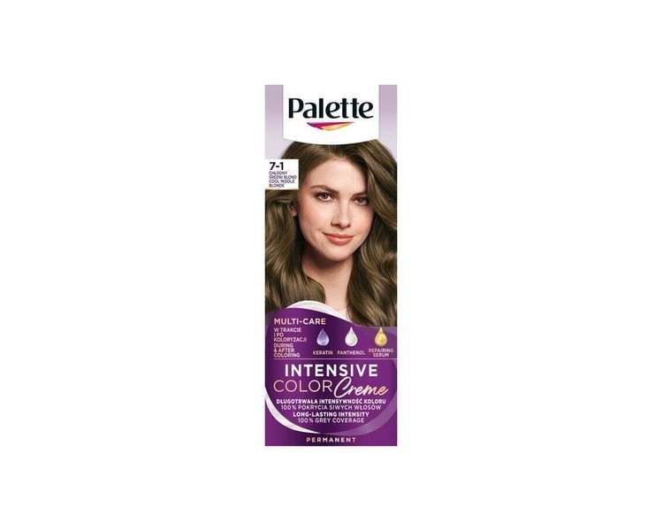 PALETTE Intensive Color Creme Hair Color Cream 7-1 Cool