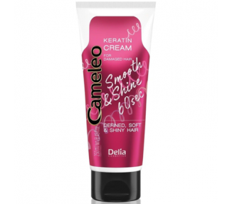 DELIA Smooth & Shine 60sec Keratin Moisturizing Cream for Damaged Hair 250ml