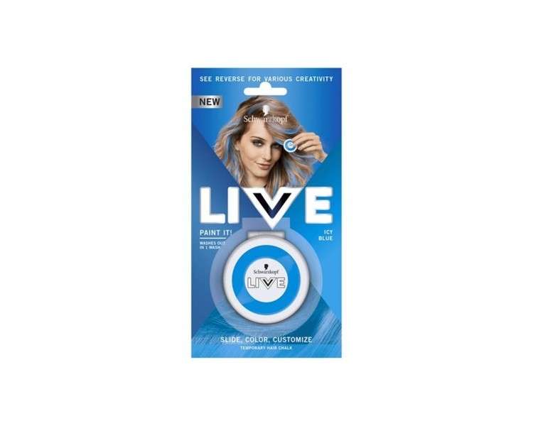 Schwarzkopf Live Paint It! Washable Hair Chalk Icy Blue 33g