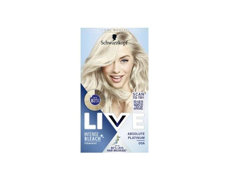 Schwarzkopf Live Intense Bleach Hair Lightener 00A Absolute