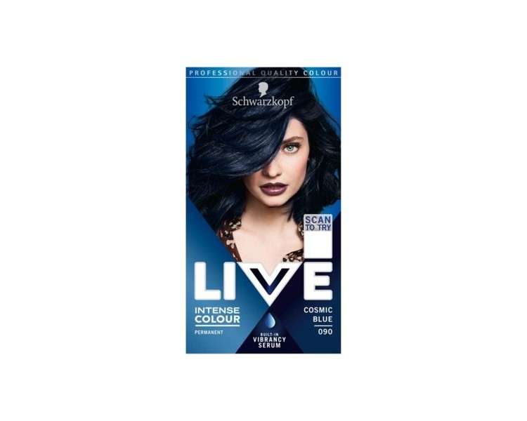Schwarzkopf Live Intense Colour Hair Dye 090 Cosmic Blue