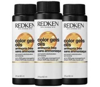REDKEN Permanent Color Gel Oils NA 60ml 08NA - 8.01 - Pack of 3