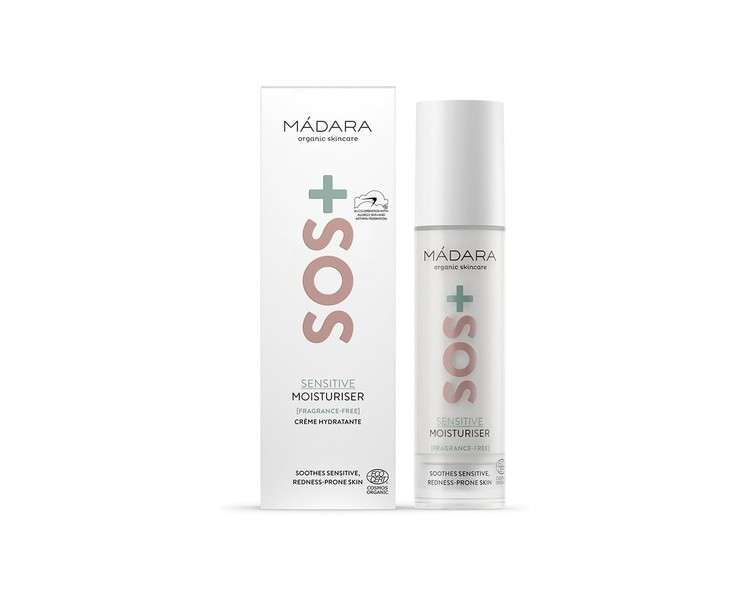MÁDARA Organic Skincare SOS+ Sensitive Moisturiser 50ml