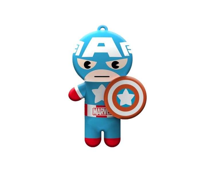 Lip Smacker Marvel Collection Captain America Flavored Lip Balm for Kids with Keychain