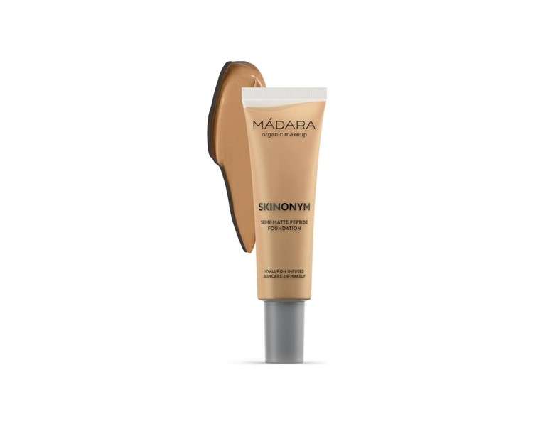 MÁDARA Organic Skincare SKINONYM Semi-Matte Peptide Foundation 30ml 50 Golden Sand