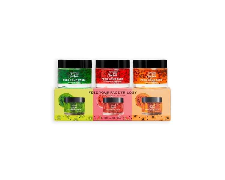 Revolution Skincare X Jake Jamie Fruity Mask Trio Watermelon, Kiwi, and Papaya Face Masks