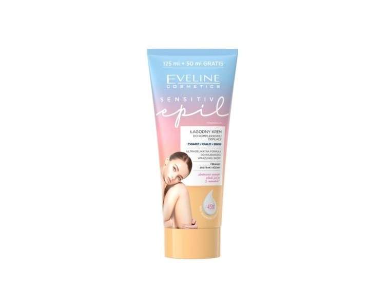 Evelin Sensitive Epil Gentle Cream for Comprehensive Depilation 175ml