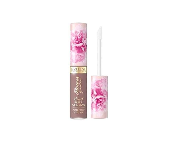 Eveline Flower Garden Base & Eyeshadow Waterproof Liquid Shadows 2in1 No.3 6.5ml