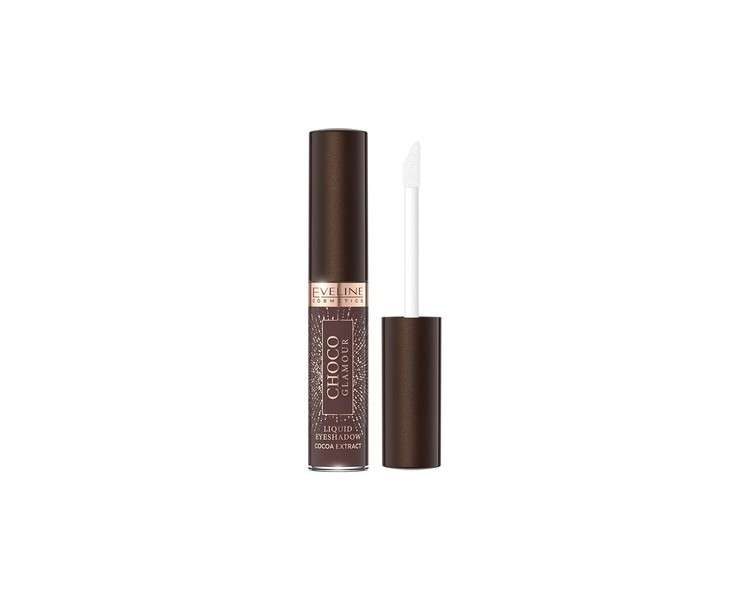 Eveline Cosmetics Choco Glamour Liquid Eyeshadow Stick Shimmer Cream Pencil Waterproof Highlighter Makeup for Girls Women Eye