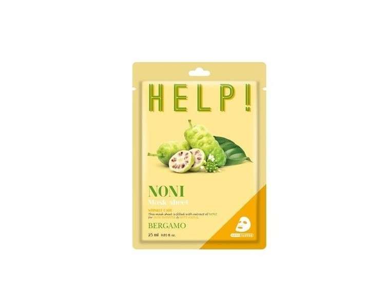 8809414192224 Help Sheet Mask Noni Face Mask 25ml BERGAMO