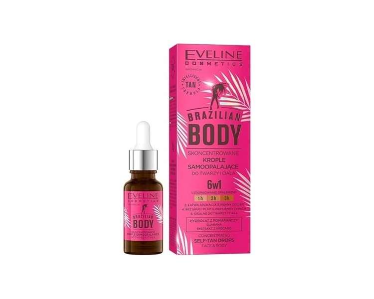 Eveline Cosmetics Brazilian Body Concentrated Self-Tanning Drops for Face and Body