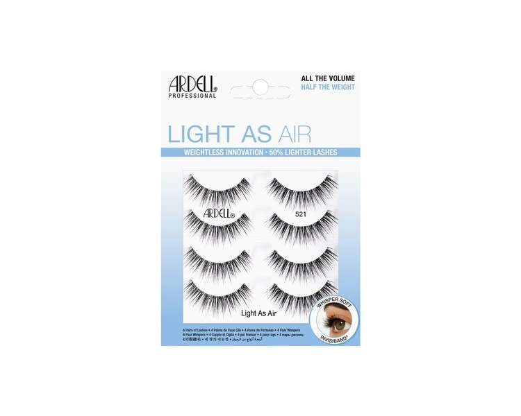 Ardell Light As Air 521 Lashes - Pack of 4