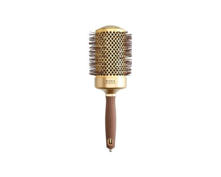 Olivia Garden Expert Blowout Shine Gold & Brown Hairbrush 65mm