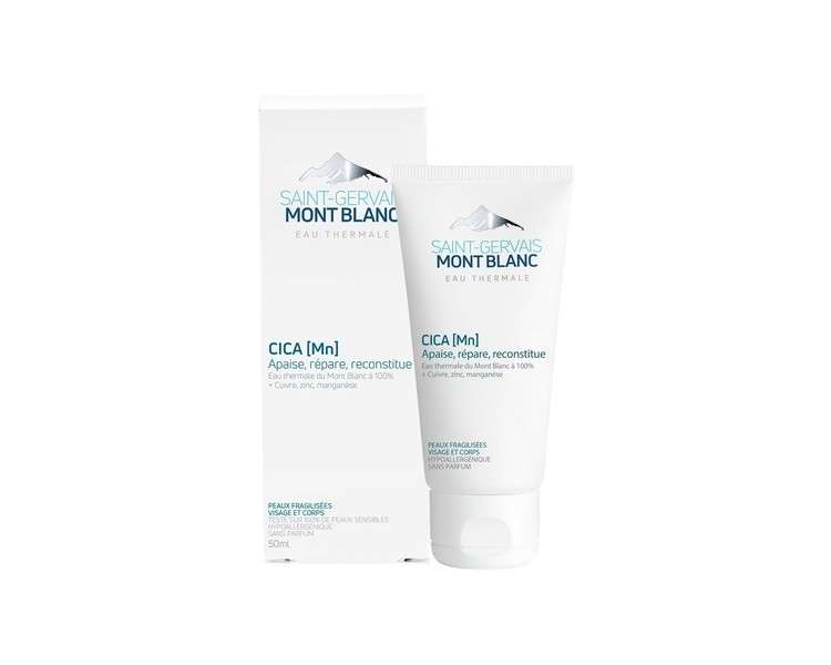Saint-Gervais Mont Blanc Cica MN Healing and Repairing Cream for Sensitive Skin Face and Body 50ml